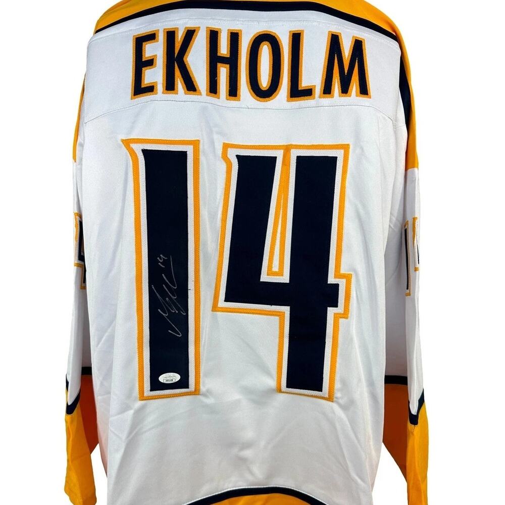 Autographed Mattias Ekholm Predators Jersey w/COA XL